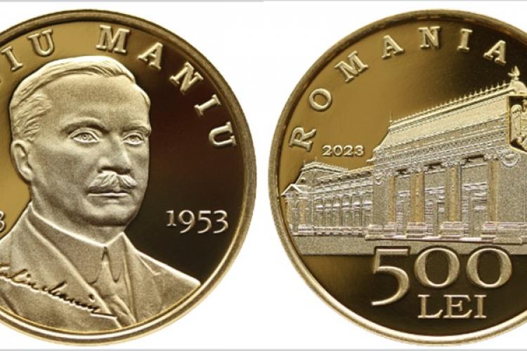 FOTO - Banca Națională a României a lansat o nouă monedă: E din aur și are valoarea nominală de 500 de lei. Care este valoarea de vânzare a acesteia
