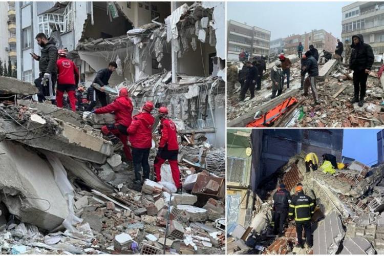 România trimite salvatori în Turcia, după cutremurul de 7,8 care a distrus sudul țării. Sute de oameni și-au pierdut viața 