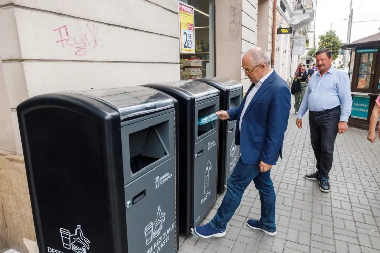 Primele containere inteligente de selectare a gunoaielor, date în folosinţă în Cluj și alte două judeţe. Costul total al proiectului: 1 miliard de lei