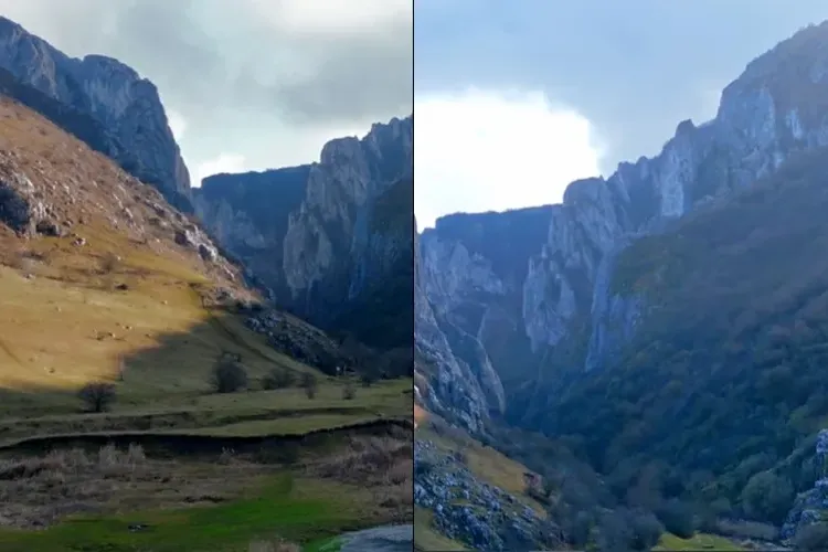 VIDEO - Imagini care îți taie răsuflarea cu Cheile Turzii văzute de sus. Cine a imortalizat cadrele spectaculoase 