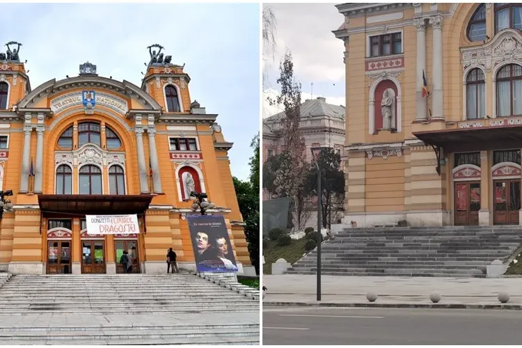 Cum arătau scările de la Teatru și cum arată acum! Arată ca intrarea într-o hală? - FOTO