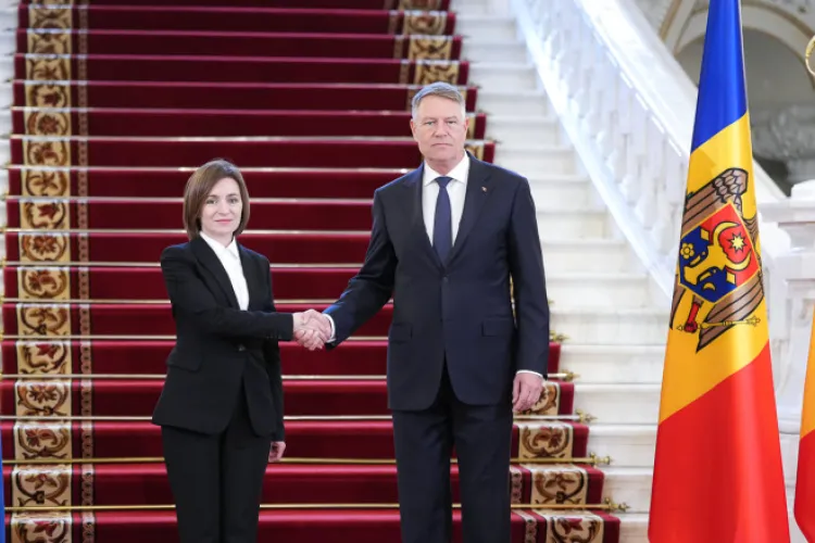 VIDEO -  Președintele Republicii Moldova, Maia Sandu, a ajuns la Cotroceni, unde discută cu Klaus Iohannis  