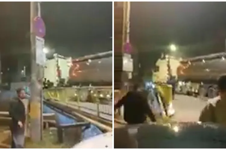 Accident pe Oașului! O cisternă a intrat în balustrada podului: ”Sigur a adormit la volan!” - VIDEO