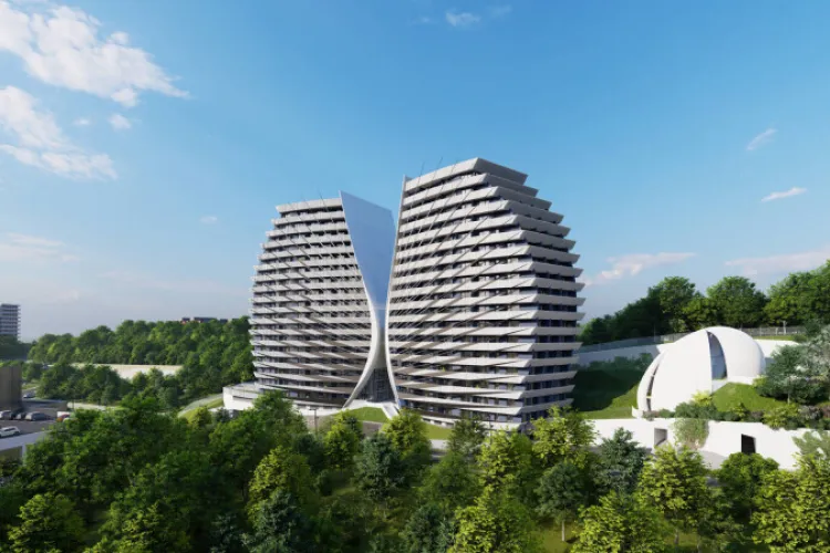 Cât costă un apartament în „blocul cu aripi”. Fițele bat la buzunar, curg anunțuri după ce s-a rezolvat problema cu sensul giratoriu