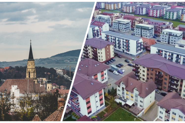 A doua lună de scăderi pe piața imobiliară clujeană! În schimb, „dormitorul Clujului”, comuna Florești, crește în topul preferințelor