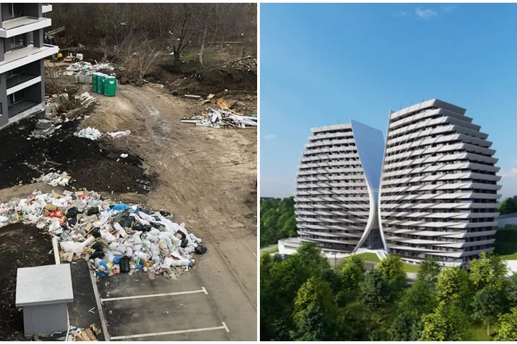 Haos făcut de constructorul ”Blocului cu Aripi”, de pe Frunzișului: ”Promovează spațiile verzi și iese în media cu idei ”green/eco” - FOTO