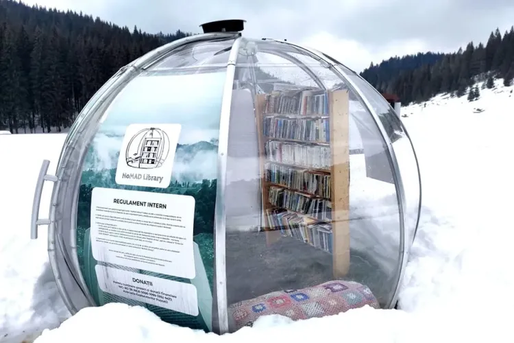 Bibliotecă în inima Munților Apuseni, la Padiș - Glăvoi. Ce este ”igloo-ul vieții”
