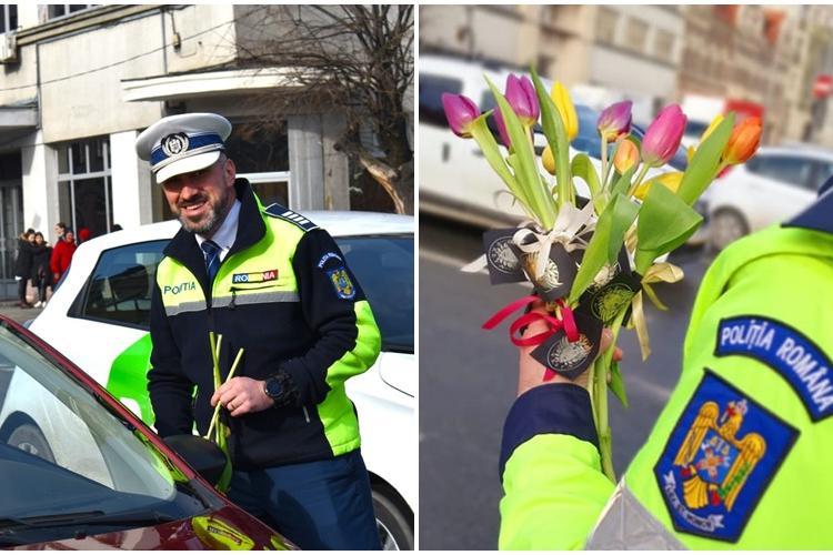 Ce ”amenzi” au primit clujencele de Ziua Femeii! Polițiștii au ieșit în stradă - FOTO