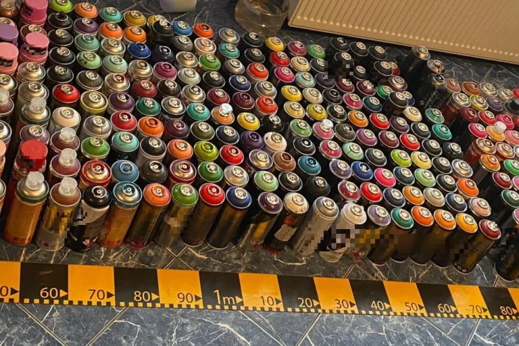 Percheziții la ”artiști” graffiti din Cluj și Oradea, care desenau pe vagoane! Prejudiciul este uriaș