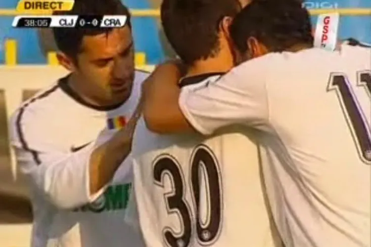 Gol Cojocnean! U Cluj - Universitatea Craiova 1-0 - VIDEO