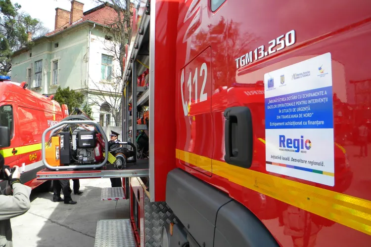 ISU Cluj a primit doua autospeciale de incendiu si descarcerare - VEZI GALERIE FOTO
