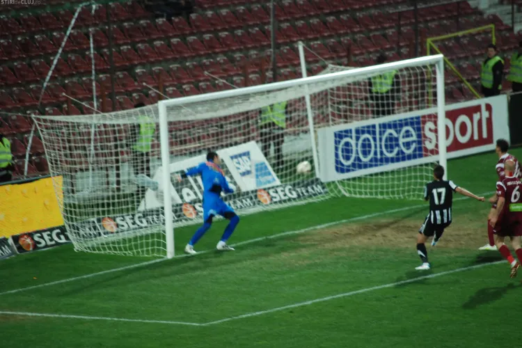 La golul U Cluj din meciul cu CFR, balonul nu a trecut linia portii! VEZI FOTO