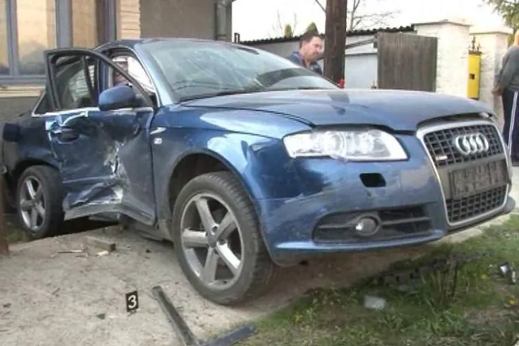 Accident in Iclod, produs de baronul local Vasile Pogacean, fostul socru al cantaretei Angela Rusu! - VIDEO