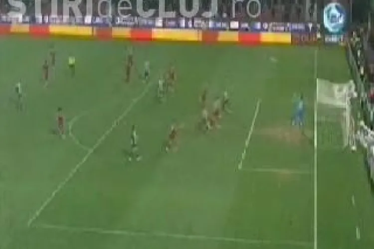 Vezi golul inscris de Cojocnean pentru Universitatea Cluj. CFR-U 1-1
