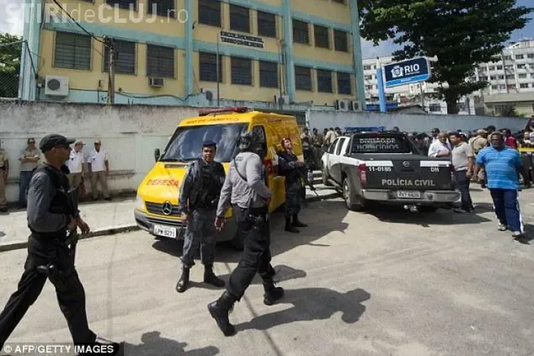 Vezi imagini de la masacrul din Rio de Janeiro, unde un tanar a executat 13 elevi! - VIDEO