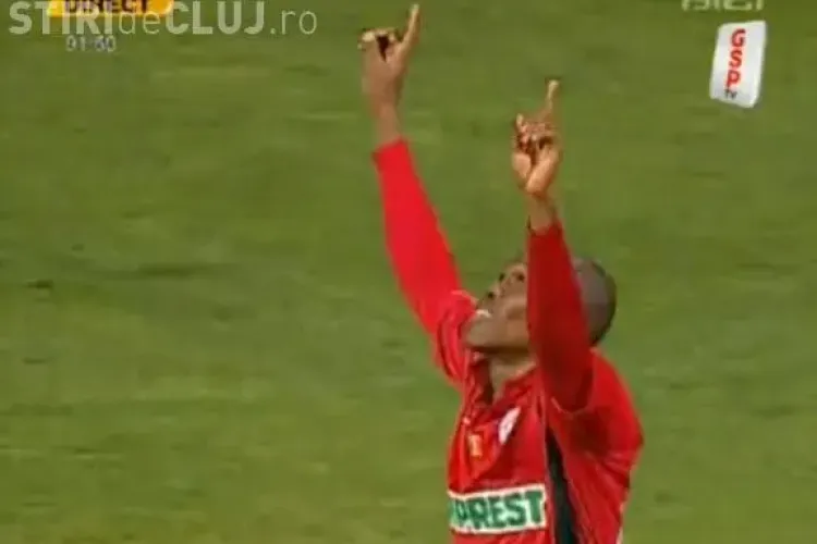 Vezi golul de senzatie inscris de Tony la vinclu! Gloria Bistrita - U Cluj 2-4 - VIDEO