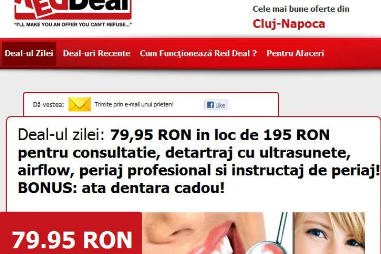   79,95 lei in loc de 195 lei pentru consultatie, detartraj cu ultrasunete, airflow, periaj profesional si instructaj de periaj (P)