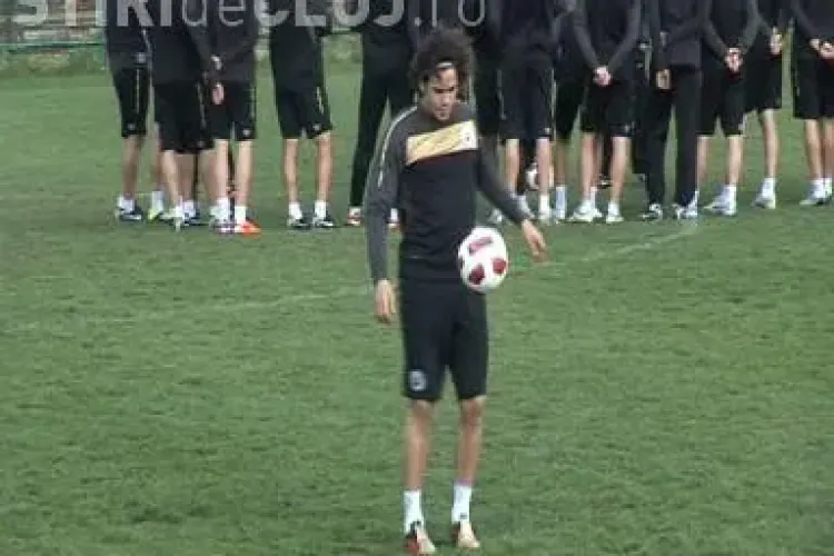 Florescu s-a antrenat cu U Cluj, dar a fost scump la vorba! VEZI imagini de la antrenament - VIDEO