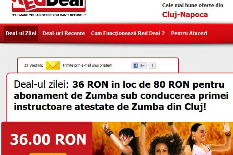 36 de lei, in loc de 80 de lei abonament lunar la Zumba! Antrenamentul este facut cu prima instructoare atestata de Zumba din Cluj! (P)
