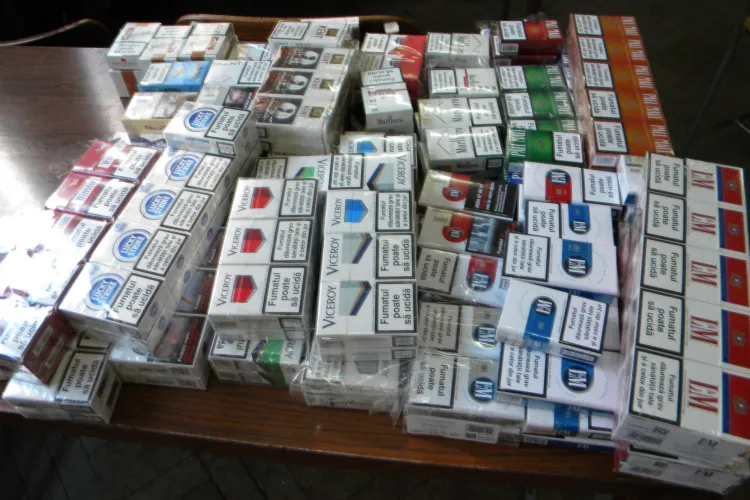 Transport de 120.000 de tigarete confiscat la Cluj! "Marfa" urma sa ajunga pe piata din Cluj, Turda si Alba - VIDEO FLAGRANT