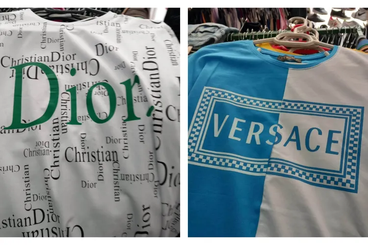 Razie la un magazin de haine din Cluj! Au descins comisarii la o afacere de top, falsuri prezentate ca branduri de lux: Adidas, Dior, tot ce vrei