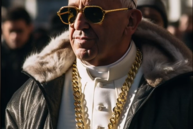 VIDEO. Fotografiile virale cu Papa Francisc care au înnebunit internetul în weekend. Există un secret în spatele vestimentației extravagante