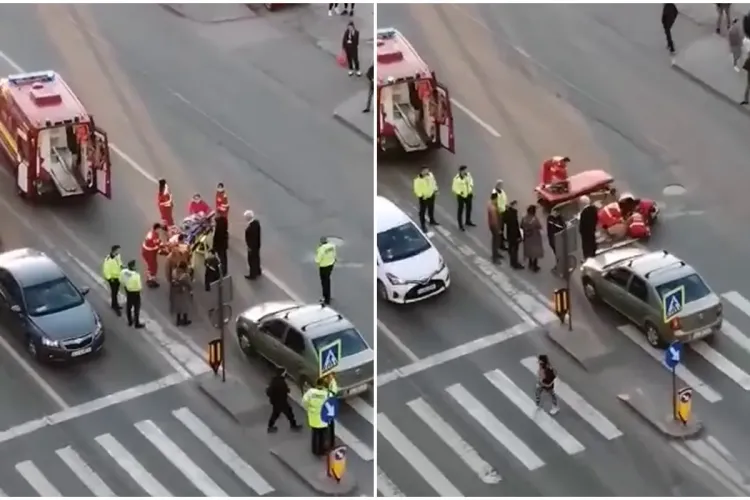Tânără lovită pe Calea Florești, pe trecerea de pietoni - VIDEO
