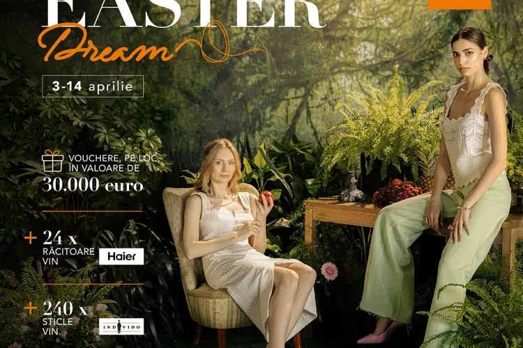 Cu Easter Dream totul este la superlativ în Iulius Mall Cluj: sesiuni de shopping în ton cu dorințele tale și premii de 30.000 de euro 