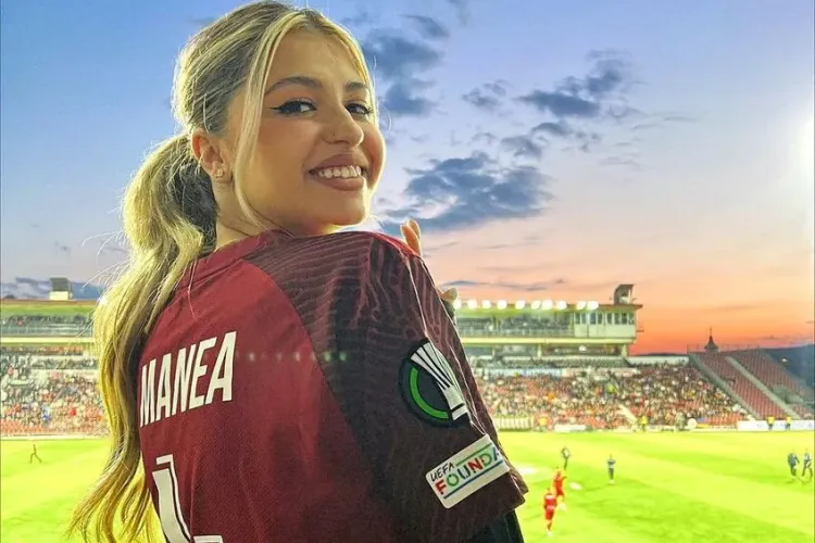 Frumoasa soție a lui Cristi Manea, de la CFR Cluj: ”Mă tot întrebați cum e viața lângă un fotbalist. Cam așa e!”