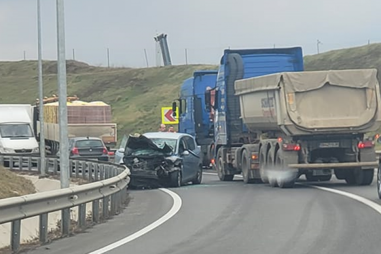 Accident MORTAL pe Autostrada Transilvania la Nădășel! Traficul este blocat - FOTO