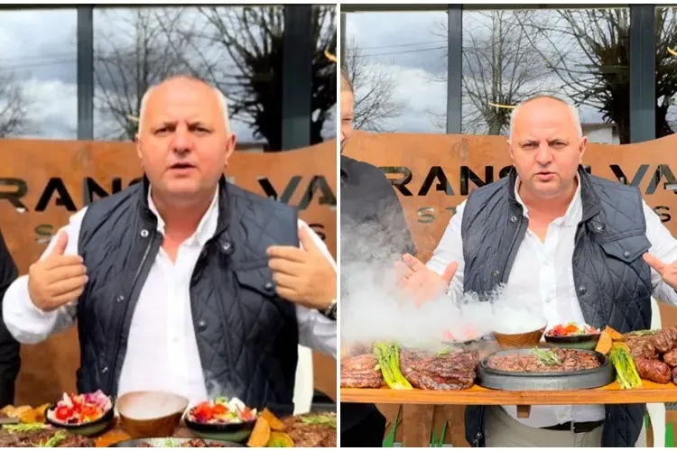 Șef PSD Cluj, prezintă platoul cu carne de la restaurantul lui: 1.200 de lei. ”Cu 12 bețe cumpăr juma de vacă” / ”Alții mănâncă o lună de 1200 de lei”