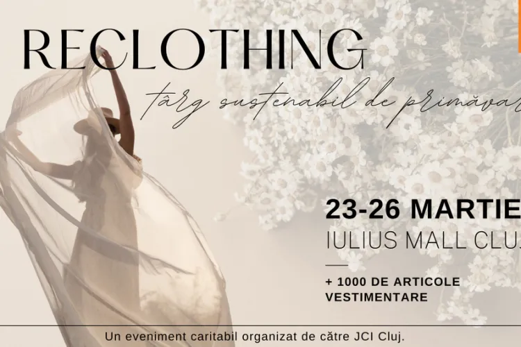 Peste 1.000 de articole vestimentare se transformă în fapte bune, la târgul ReClothing, din Iulius Mall Cluj