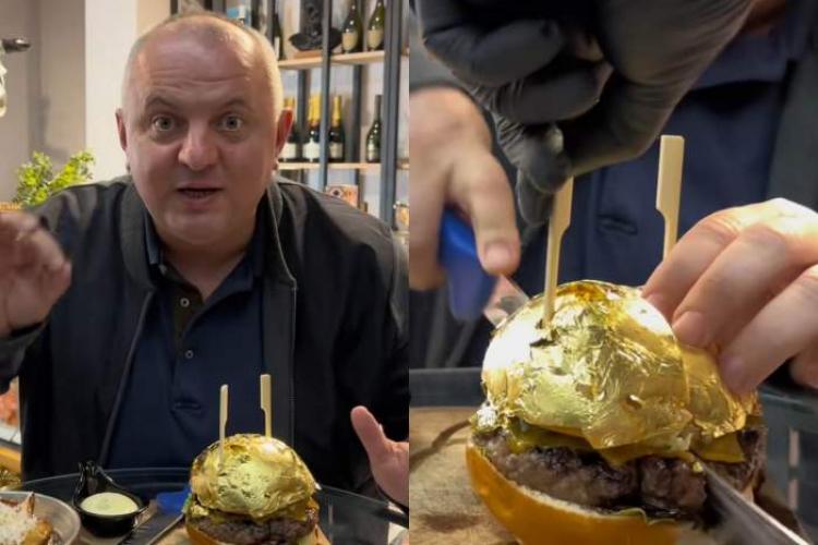 PSD Cluj se remarcă la nivel național cu burgerul cu foiță de aur, promovat de unul dintre lideri: ”Dau rinichi pe 2 burgeri” - VIDEO