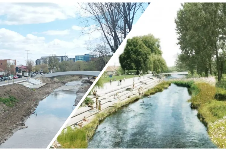 FOTO. Boc a fost în Parcul Armătura, dar nu a descoperit nereguli. ONG-iști: „Execuția nu seamănă cu planul inițial, multă vegetație s-a distrus”