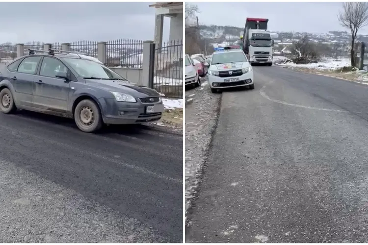 Clujean amenințat cu cătușele, după ce a blocat un drum din județ! A protestat pentru că i-au înălțat excesiv drumul - VIDEO