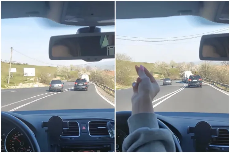 VIDEO. Tupeu INCREDIBIL din partea unui șofer la coborârea de pe Feleacu. „Bombardierul”, nederanjat de faptul că pune în pericol alte vieți