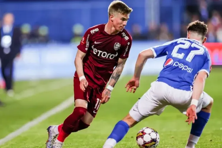 Înfrângere dureroasă pentru CFR Cluj la Constanța. Farul lui Hagi a învins-o la limită pe formația lui Dan Petrescu și se desprinde în fruntea Superligii