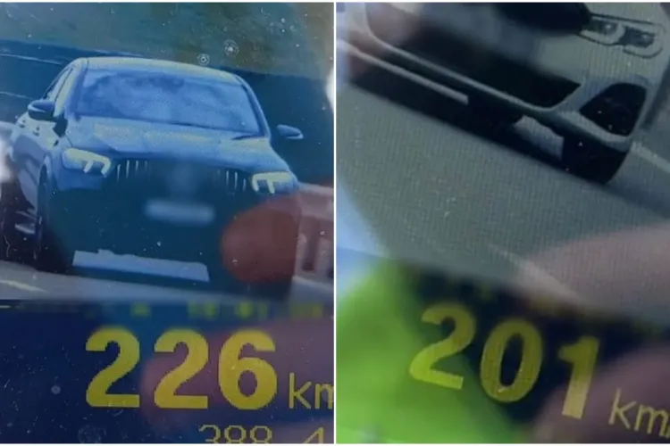Ploaie de amenzi pe Autostrada Transilvania. Vitezomani cu mașini tari, amendați fiecare cu 2900 de lei - FOTO