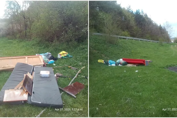 Un floreștean și-a aruncat gunoiul pe spațiul verde. S-a aflat adresa și cum îl cheamă - FOTO