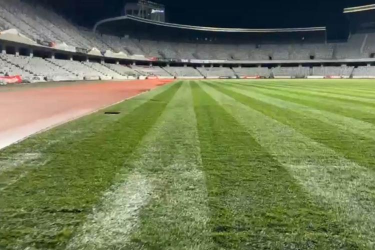 VIDEO. Gazonul de pe Cluj Arena, schimbat integral! Lucrările trebuiau să fie gata în 19 aprilie