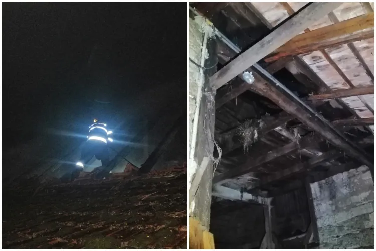 FOTO - Pompierii clujeni au intervenit ENERGIC la un incendiu care a cuprins o clădire de 70 mp