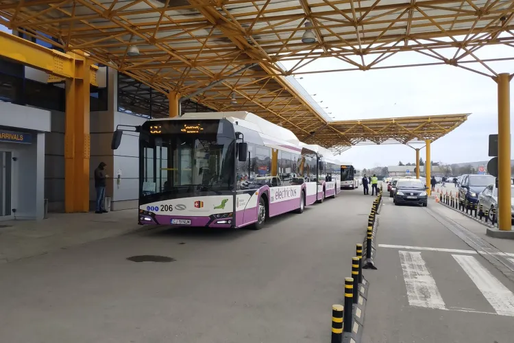 Autobuzele vor intra până în fața Aeroportului Cluj. De când se va putea circula și ce se întâmplă cu taximetria