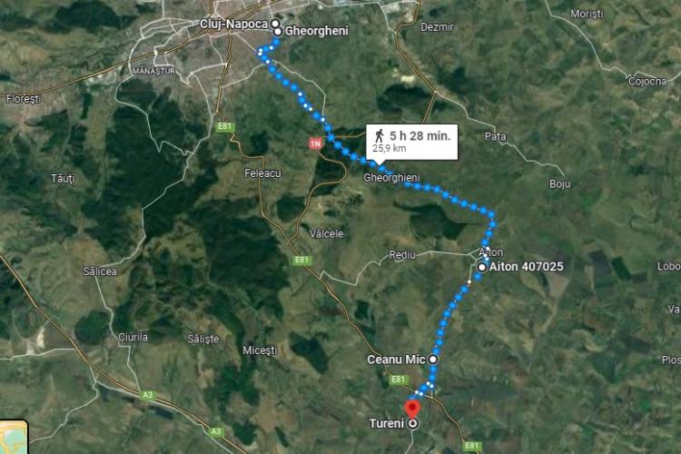 Se fac pași pentru centura Tureni - Aiton - Centura Vâlcele - Apahida. Va asigura ocolirea municipiului 