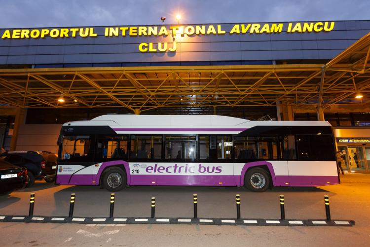 Autobuzul care intră în Aeroportul Cluj va funcționa și noaptea, în anumite condiții