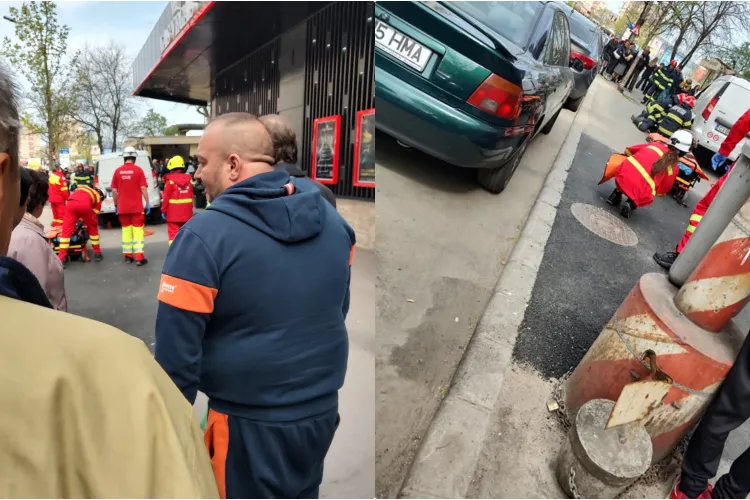 Accident pe strada Fabricii! Pensionară călcată pe trotuar... de o mașină: Nici pe trotuar nu mai ești în siguranță! - FOTO