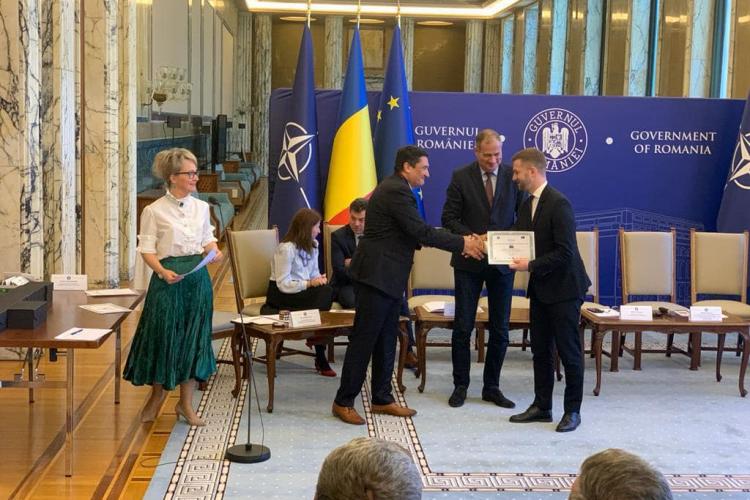Primăriei din Florești i-a fost înmânat un prestigios premiu european. Edilul Bogdan Pivariu: „Felicitări Florești!”