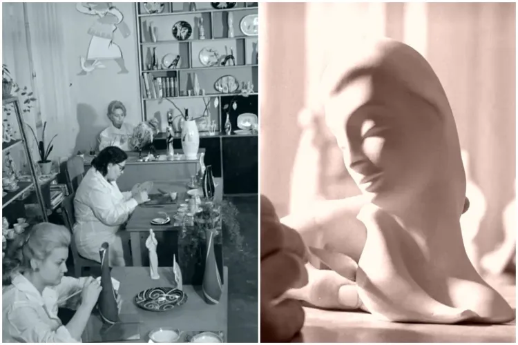 „Veneau turiștii ca nebunii să cumpere” - Imaginile care spun povestea unei vechi întreprinderi clujene de legendă, fabrica de porțelan IRIS