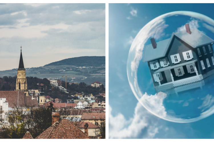 A început să se spargă bula imobiliară din Cluj-Napoca? Cea mai mare cădere a pieței din România a fost înregistrată chiar în „orașul de 5 stele”