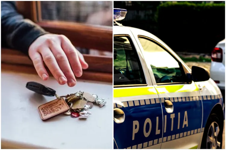 Tânăr clujean de doar 17 ani, reținut de polițiști după ce a furat, condus și avariat o mașină. Acesta s-ar fi furișat într-un imobil pentru a fura cheile