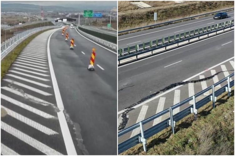 Au apărut probleme noi pe autostrada Sebeș-Turda, după ce a fost observată o nouă fisură. Sensul spre Cluj-Napoca rămâne închis, iar traficul este deviat